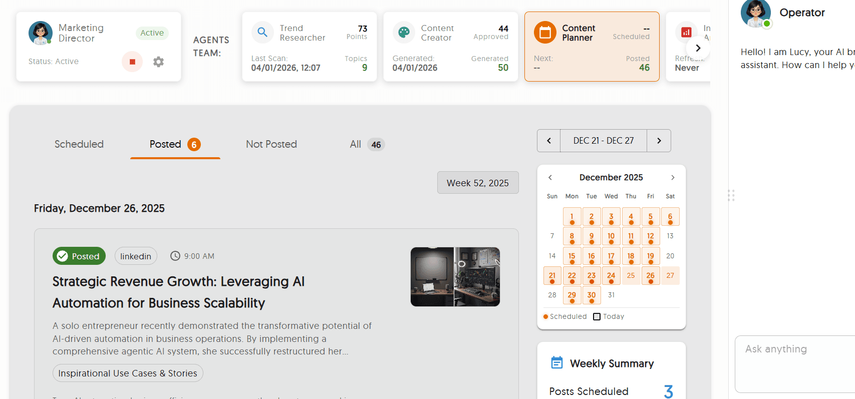 Auto Scheduling & Posting